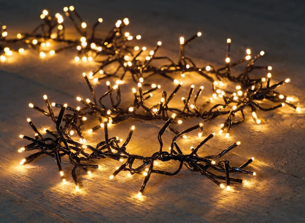 Anna's Collection clusterverlichting met 1536 lampjes light gold 9 m