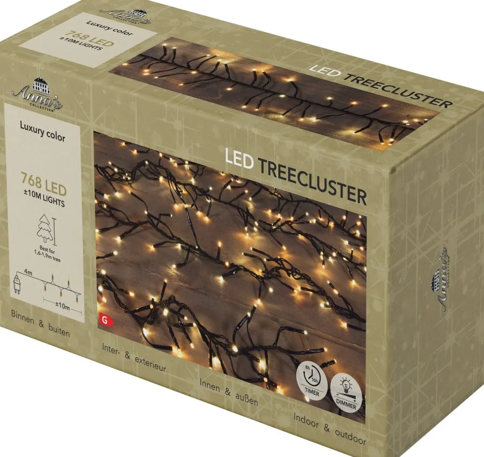 Anna's Collection clusterverlichting met 768 lampjes luxury 10 m