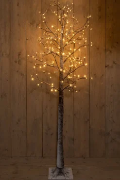 Anna's Collection decoratieboom berk met verlichting H 200 cm