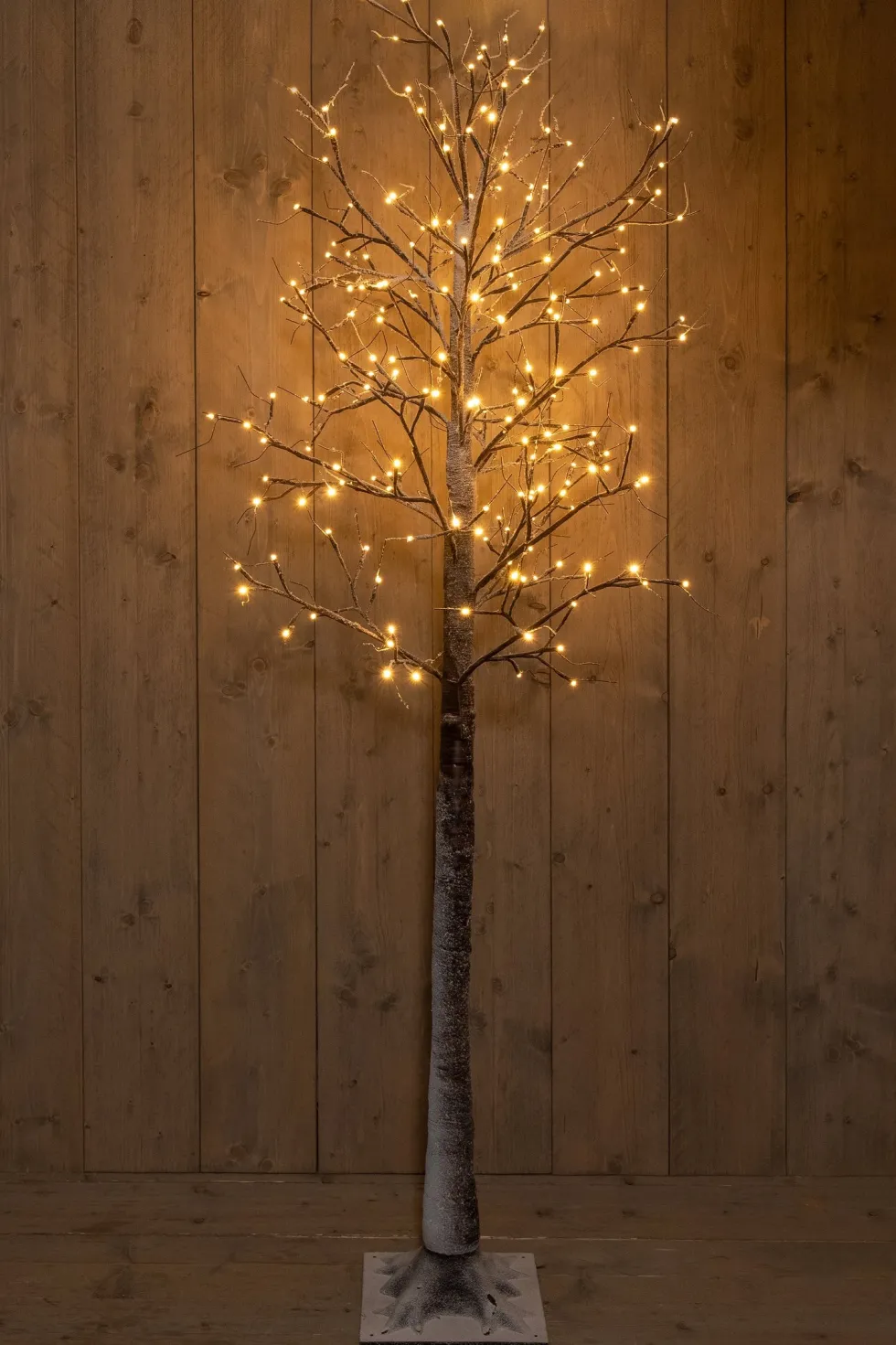 Anna's Collection decoratieboom berk met verlichting H 200 cm
