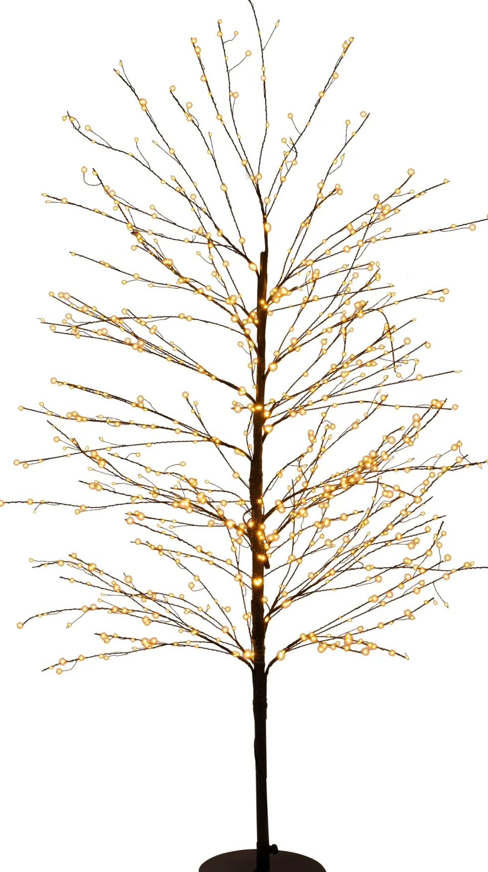 Anna's Collection decoratieboom buiten met verlichting knipper 40 x 40 x 150 cm