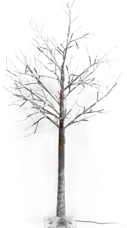 Anna's Collection decoratieboom berk met verlichting H 130 cm