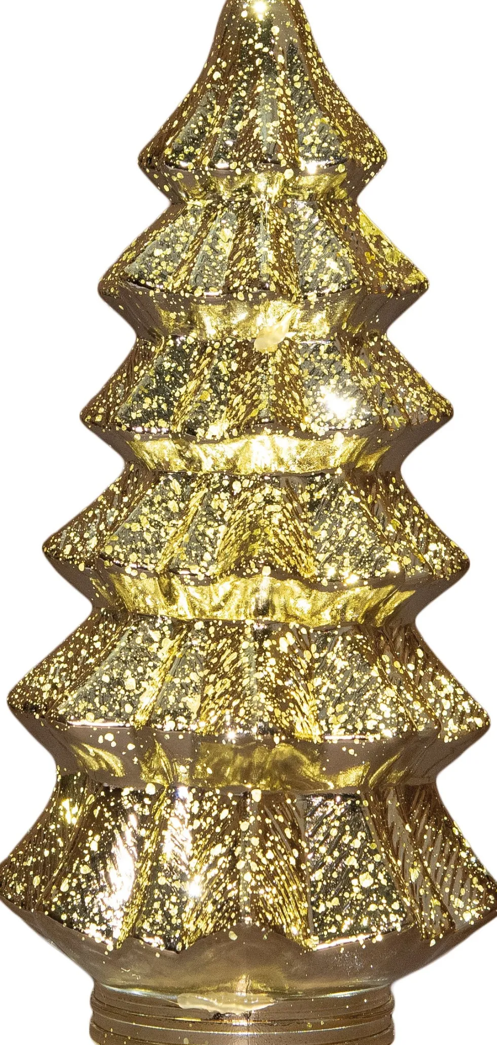 Anna's Collection decoratieboom goud met verlichting D 13,5 H 26 cm