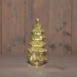 Anna's Collection decoratieboom goud met verlichting D 13,5 H 26 cm