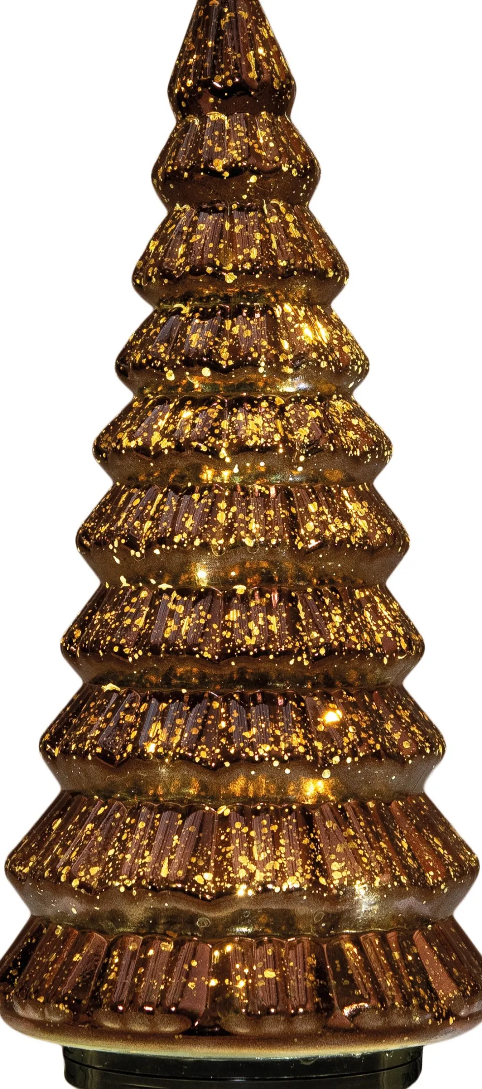 Anna's Collection decoratieboom brons met verlichting D 13,2 H 30 cm