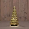 Anna's Collection decoratieboom goud met verlichting D 13,2 H 30 cm