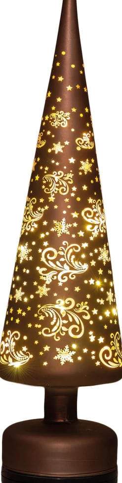 Anna's Collection decoratieboom sterren bruin D 10 H 39 cm