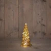 Anna's Collection decoratieboom Daron goud met verlichting D 10 H 20 cm