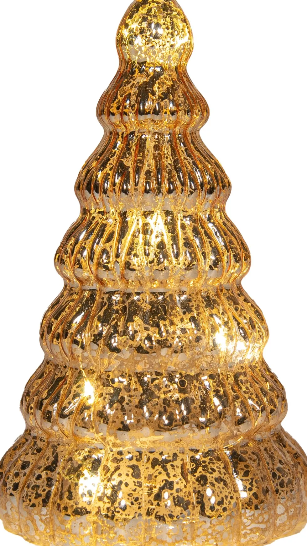 Anna's Collection decoratieboom Daron goud met verlichting D 10 H 20 cm