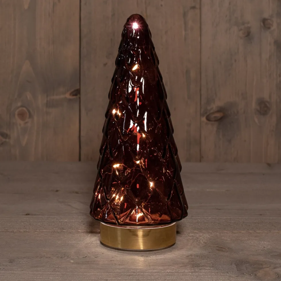 Anna's Collection decoratieboom rood D 10,5 H 24,5 cm
