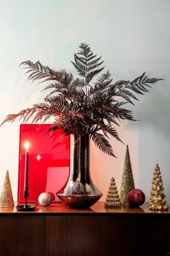 Anna's Collection decoratieboom Daron goud met verlichting D 10,5 H 17,5 cm