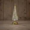Anna's Collection decoratieboom Cosma goud met verlichtingD 10 H 31,5 cm