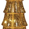 Anna's Collection decoratieboom Daron goud met verlichting D 11 H 34 cm
