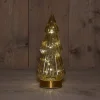 Anna's Collection decoratieboom Timbor oranje met verlichting 10 x 10 x 23,5 cm