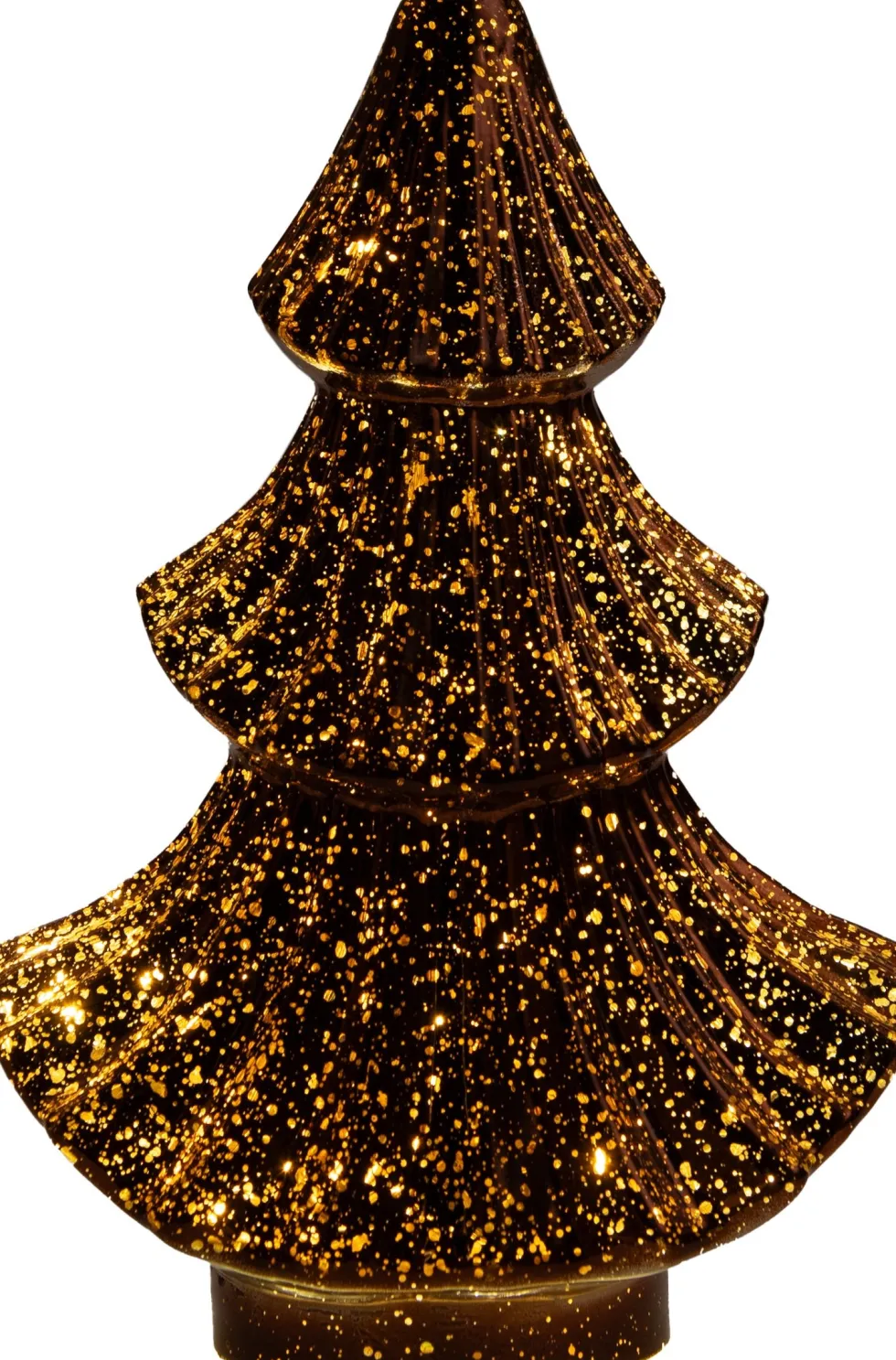 Anna's Collection decoratieboom brons met verlichting 15,7 x 9,3 x 24 cm