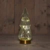 Anna's Collection decoratieboom Timbor transparant met verlichting 10 x 10 x 23,5 cm