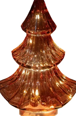 Anna's Collection decoratieboom bordeaux met verlichting 15,7 x 9,3 x 24 cm