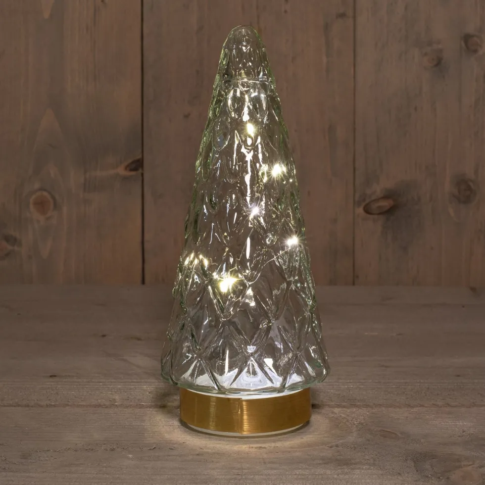 Anna's Collection decoratieboom transparant D 10,5 H 24,5 cm