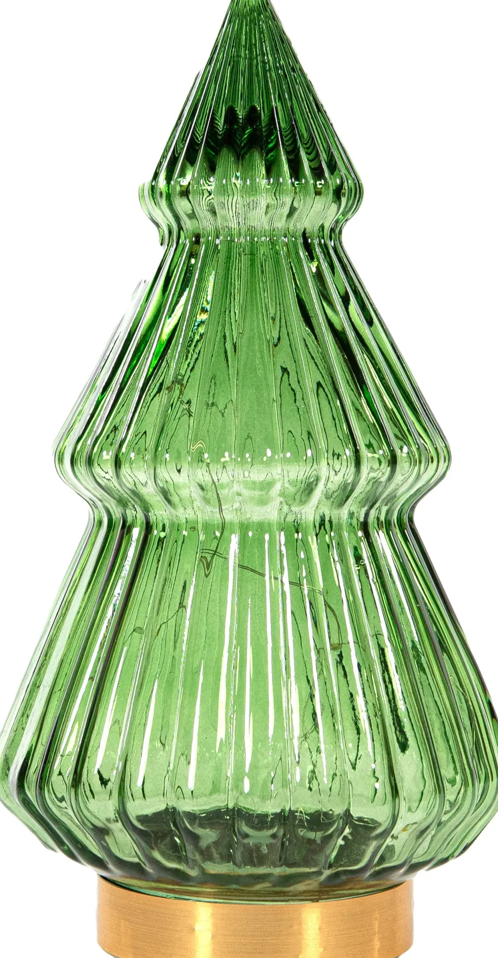 Anna's Collection decoratieboom Timbor groen met verlichting 15 x 15 x 28,5 cm