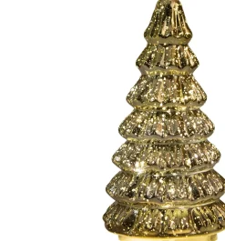 Anna's Collection decoratieboom Daron goud met verlichting D 9,5 H 18,5 cm