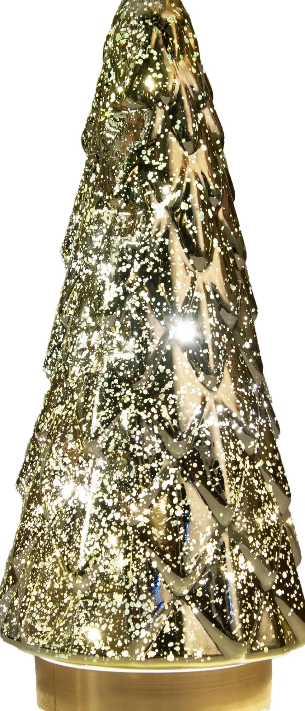 Anna's Collection decoratieboom Daron goud met verlichting D 13 H 29 cm