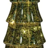 Anna's Collection decoratieboom Daron groen met verlichting D 11 H 34 cm