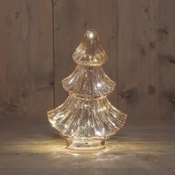 Anna's Collection decoratieboom roze met verlichting 15,7 x 9,3 x 24 cm