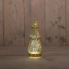 Anna's Collection decoratieboom Daron goud met verlichting D 9,8 H 23,5 cm