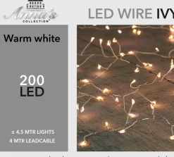 Anna's Collection draadverlichting zilver met 200 lampjes warm white 4,5 m
