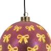 Anna's Collection kerstbal strik met verlichting D 15 cm