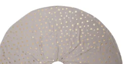 Anna's Collection kerstboomrok wit sterren D 120 H 1,3 cm