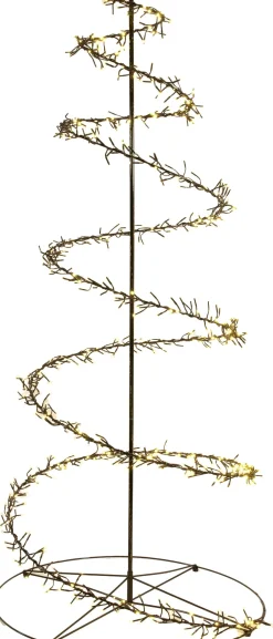 Anna's Collection kerstboom Swirl zwart met 480 lampjes luxury D 67 H 120 cm