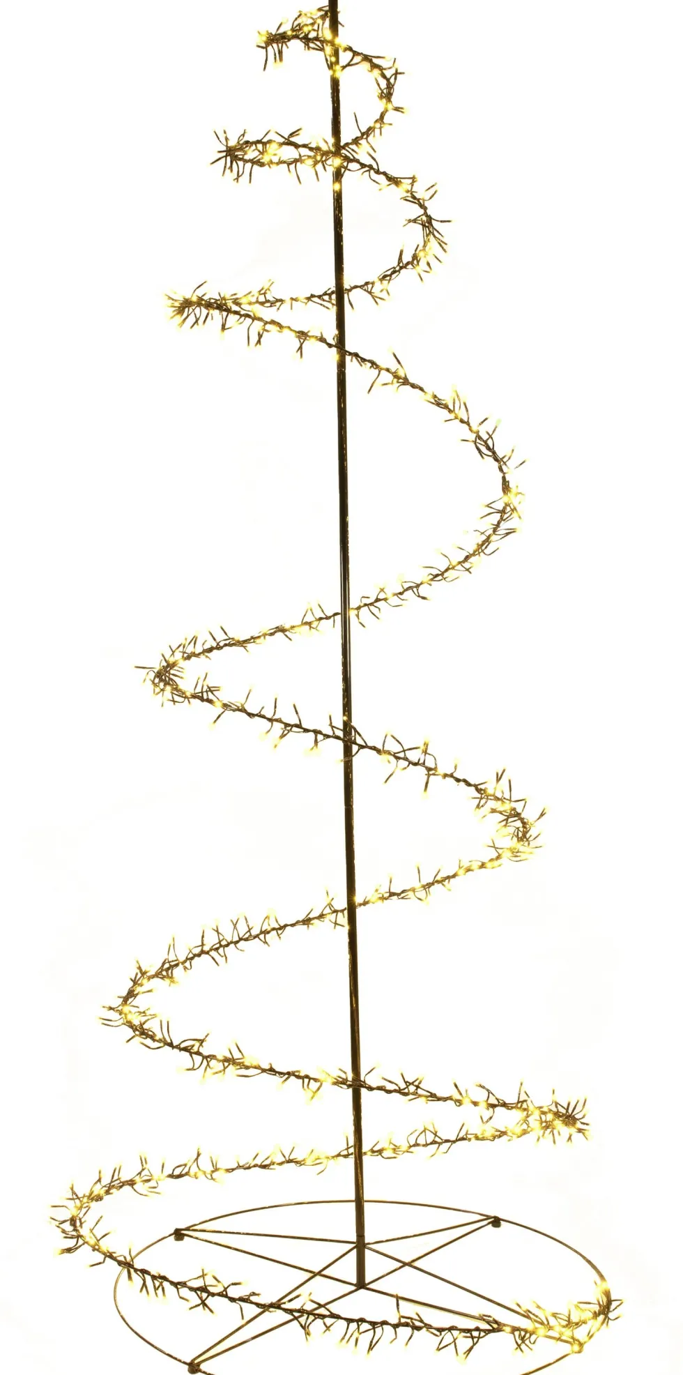 Anna's Collection kerstboom Swirl zwart met 960 lampjes luxury D 78,5 H 210 cm