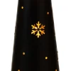 Anna's Collection kerstfiguur Kirona kegel hert zwart met verlichting D 12 H 50,5