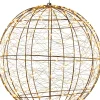Anna's Collection kersthanger lichtbol zwart met knipperfunctie D 35 H 37 cm