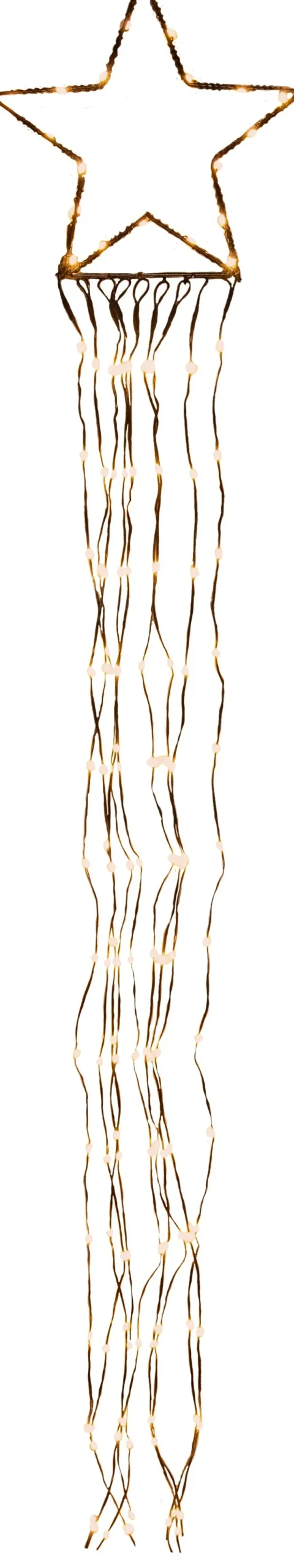 Anna's Collection kersthanger ster met slingers 128 cm