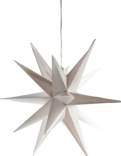 Anna's Collection kersthanger ster wit met verlichting 35 x 35 x 35 cm