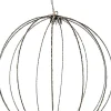 Anna's Collection kersthanger bal zwart met verlichting D 50,5 cm