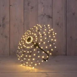 Anna's Collection kersthanger paraplu zwart met verlichting 55 x 55 x 46 cm
