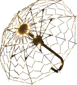 Anna's Collection kersthanger paraplu zwart met verlichting 55 x 55 x 46 cm