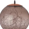 Anna's Collection kersthanger Smokey bal met verlichting D 35 cm