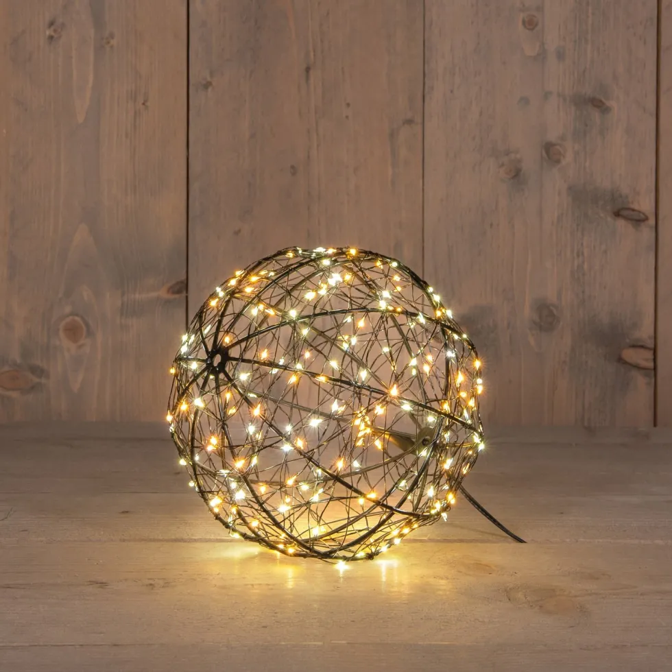 Anna's Collection kersthanger bal met verlichting D 18 cm