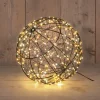 Anna's Collection kersthanger bal met verlichting D 25 cm
