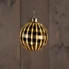 Anna's Collection kersthanger Ruit goud met verlichting D 10 cm