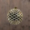 Anna's Collection kersthanger Cosma bal goud met verlichting D 15 cm