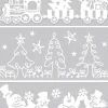 Anna's Collection kerst raamsticker kerstmis 23 x 49 cm