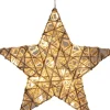 Anna's Collection kerstster naturel met verlichtingD 40 H 9 cm
