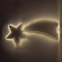 Anna's Collection kerstster vallende ster met verlichting 67 x 27 cm