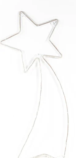 Anna's Collection kerstster vallende ster met verlichting 67 x 27 cm