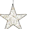Anna's Collection kerstster zwart met verlichting D 27 H 5 cm